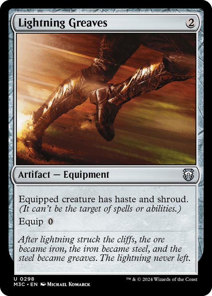 Lightning Greaves 298/411 (Commander: Modern Horizons 3)  - Ripple Foil | Good Games Modbury