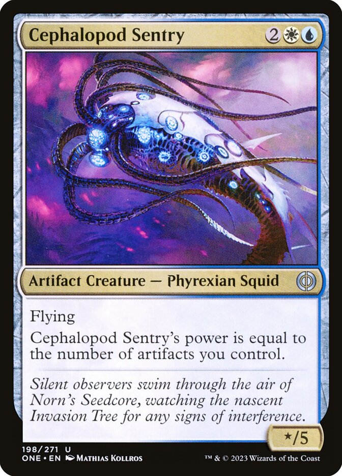 Cephalopod Sentry 198/271 (Phyrexia: All Will Be One)  - Foil | Good Games Modbury