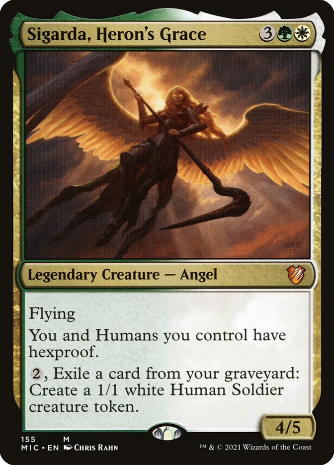 Sigarda, Heron's Grace 155 (Commander: Innistrad: Midnight Hunt)  | Good Games Modbury