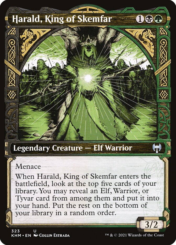 Harald, King of Skemfar 323/285 (Kaldheim)  - Showcase Foil | Good Games Modbury