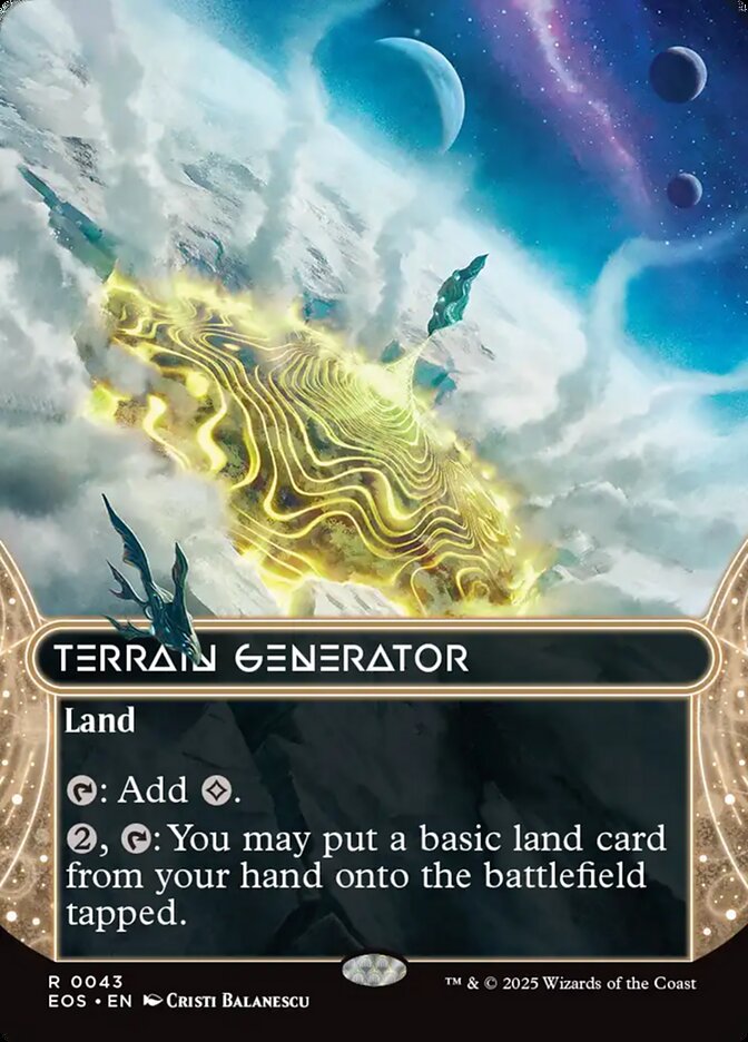 Terrain Generator 43/45 (Edge of Eternities: Stellar Sights)  - Borderless Foil | Good Games Modbury