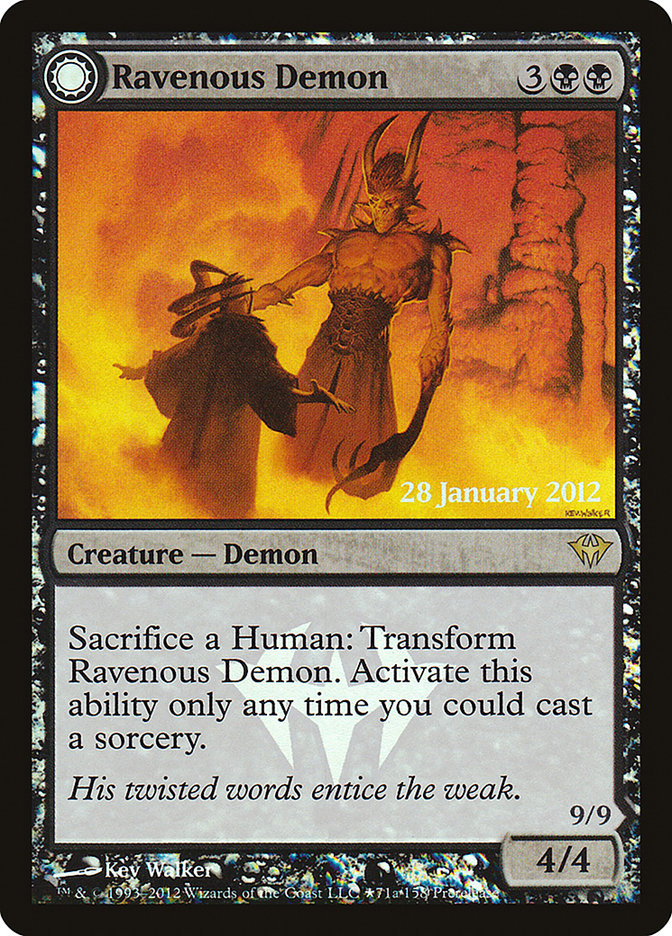 Ravenous Demon // Archdemon of Greed 71★/5 (Prerelease Cards)  - Foil | Good Games Modbury