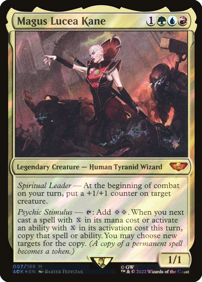 Magus Lucea Kane 7/617 (Universes Beyond: Warhammer 40,000)  - Surge Foil | Good Games Modbury
