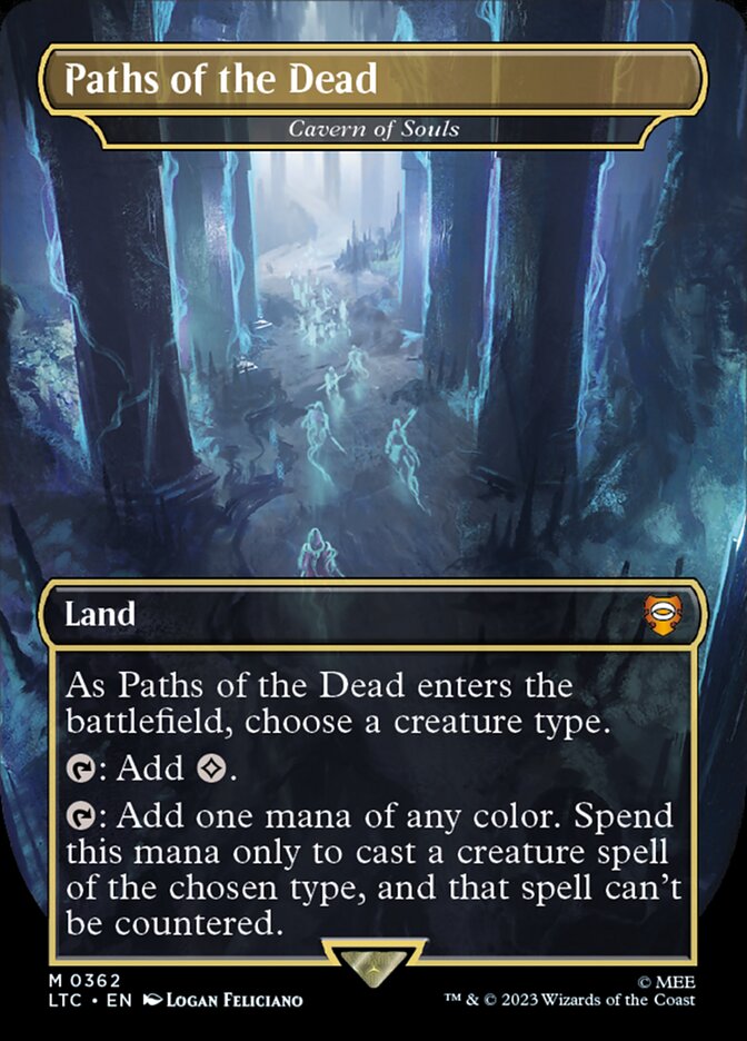 Paths of the Dead - Cavern of Souls 362 (Commander: The Lord of the Rings: Tales of Middle-earth)  - Borderless | Good Games Modbury