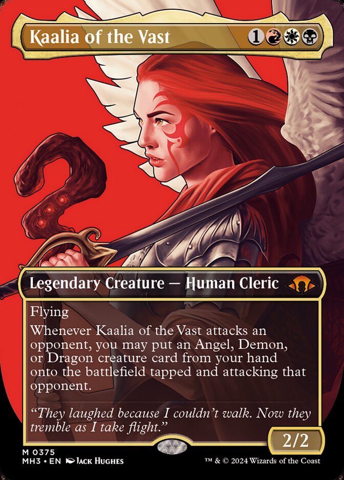 Kaalia of the Vast 375/319 (Modern Horizons 3)  - Borderless Foil | Good Games Modbury
