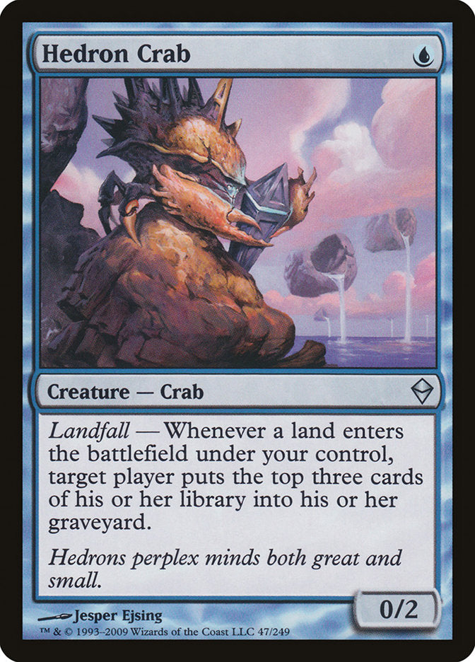 Hedron Crab 47/249 (Zendikar)  - Foil | Good Games Modbury
