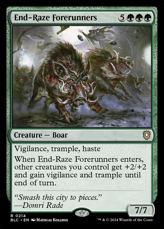 End-Raze Forerunners 214 (Commander: Bloomburrow)  | Good Games Modbury