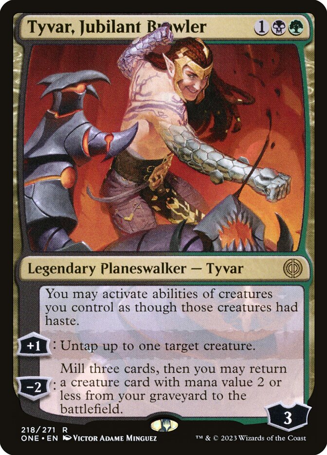 Tyvar, Jubilant Brawler 218/271 (Phyrexia: All Will Be One)  | Good Games Modbury
