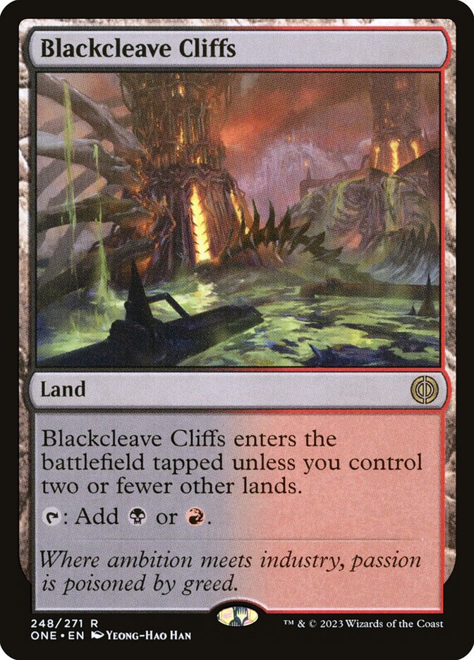 Blackcleave Cliffs 248/271 (Phyrexia: All Will Be One)  | Good Games Modbury