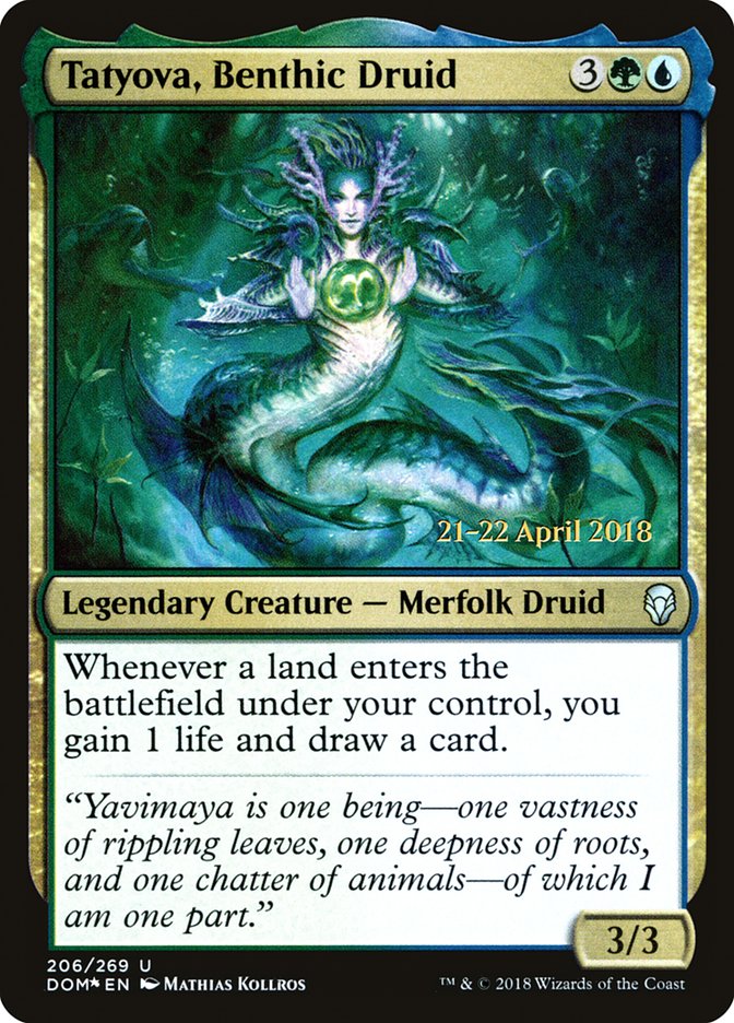 Tatyova, Benthic Druid 206s/118 (Prerelease Cards)  - Foil | Good Games Modbury
