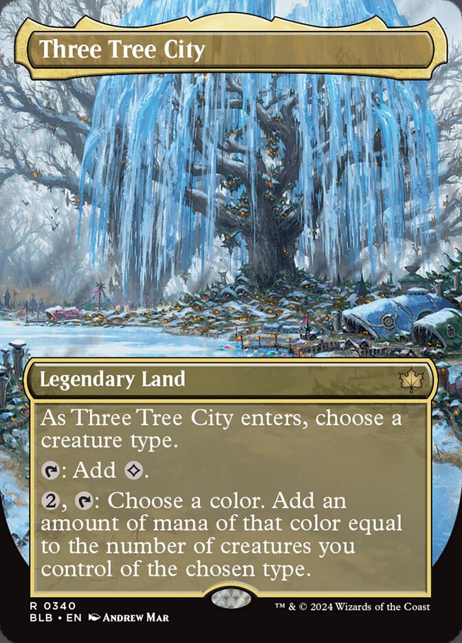 Three Tree City 340 (Bloomburrow)  - Borderless Foil | Good Games Modbury