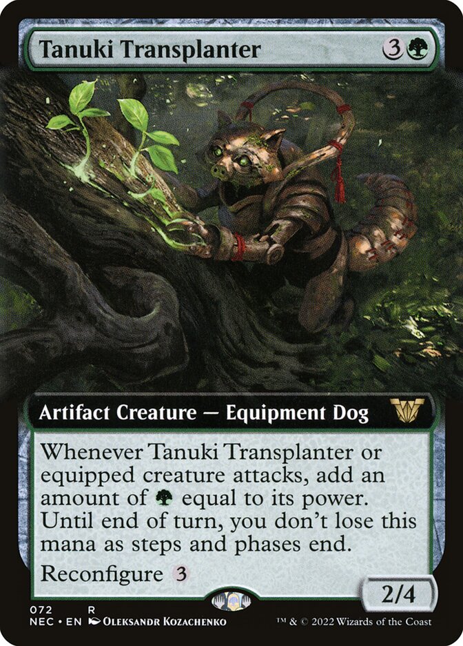 Tanuki Transplanter 72/38 (Commander: Kamigawa: Neon Dynasty)  - Extended Art | Good Games Modbury