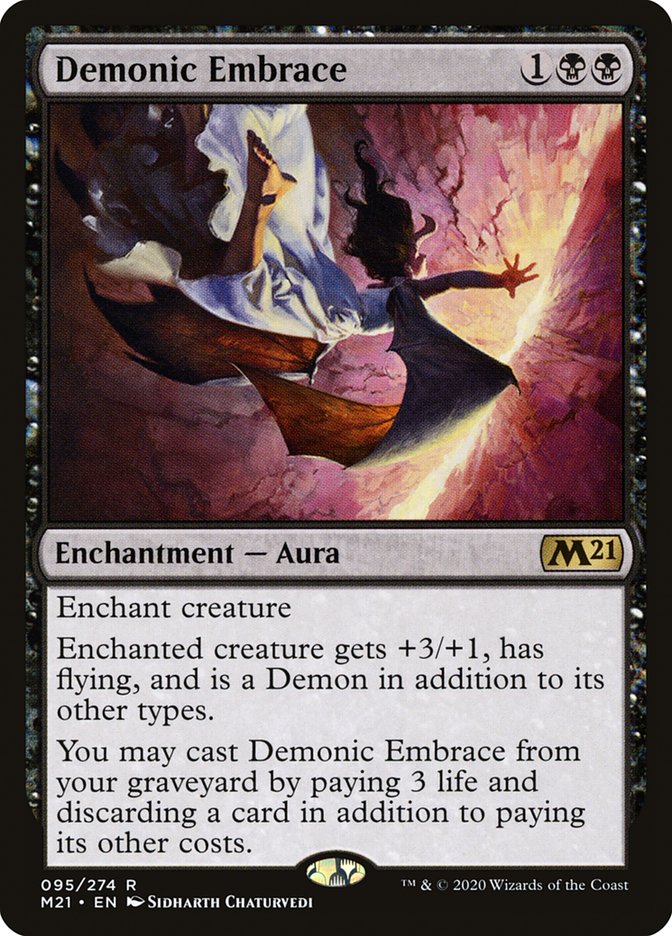 Demonic Embrace 95/274 (Core Set 2021)  | Good Games Modbury