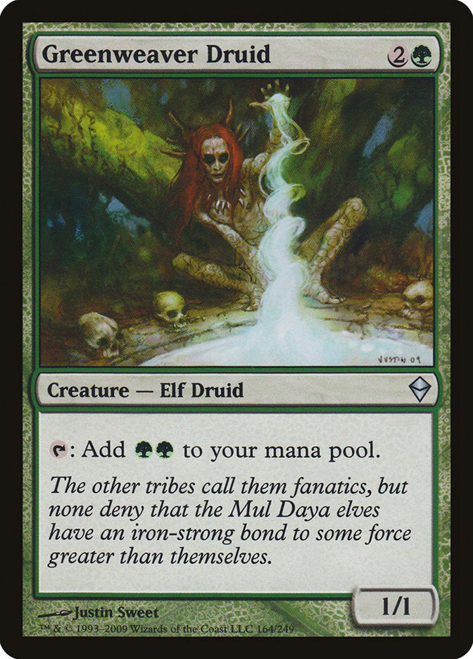 Greenweaver Druid 164/249 (Zendikar)  - Foil | Good Games Modbury