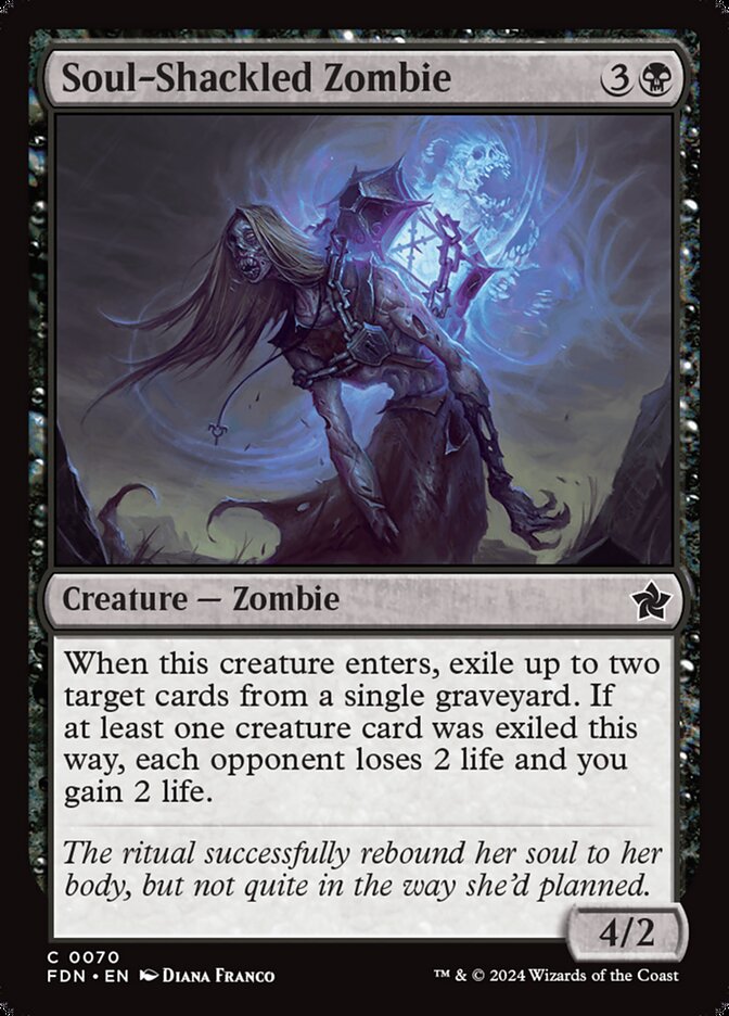Soul-Shackled Zombie 70/291 (Foundations)  - Foil | Good Games Modbury