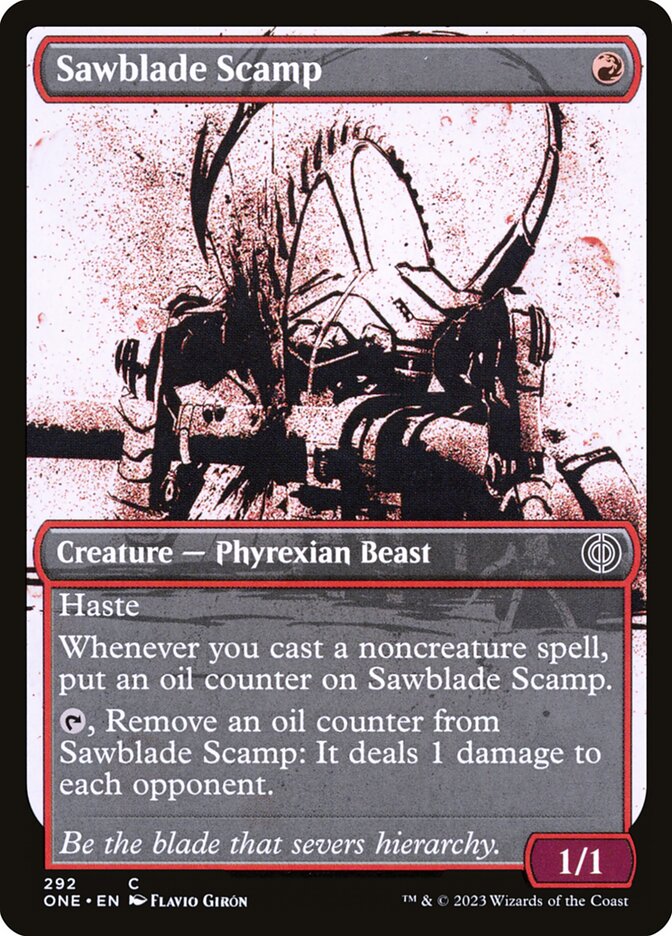 Sawblade Scamp 292/271 (Phyrexia: All Will Be One)  - Showcase | Good Games Modbury