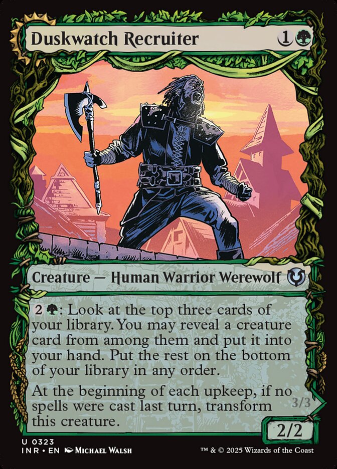 Duskwatch Recruiter // Krallenhorde Howler 323/287 (Innistrad Remastered)  - Showcase Foil | Good Games Modbury
