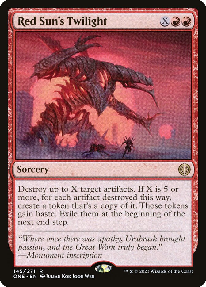 Red Sun's Twilight 145/271 (Phyrexia: All Will Be One)  | Good Games Modbury