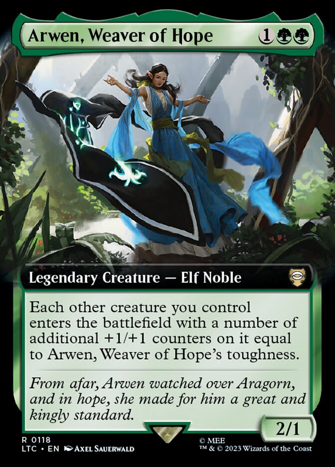 Arwen, Weaver of Hope 118 (Commander: The Lord of the Rings: Tales of Middle-earth)  - Extended Art | Good Games Modbury