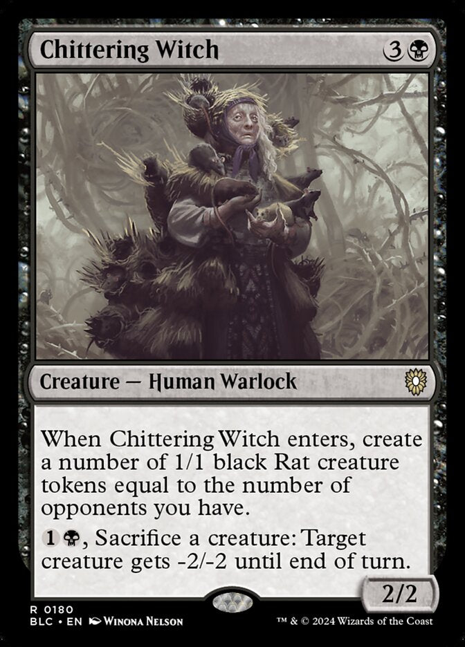 Chittering Witch 180 (Commander: Bloomburrow)  | Good Games Modbury