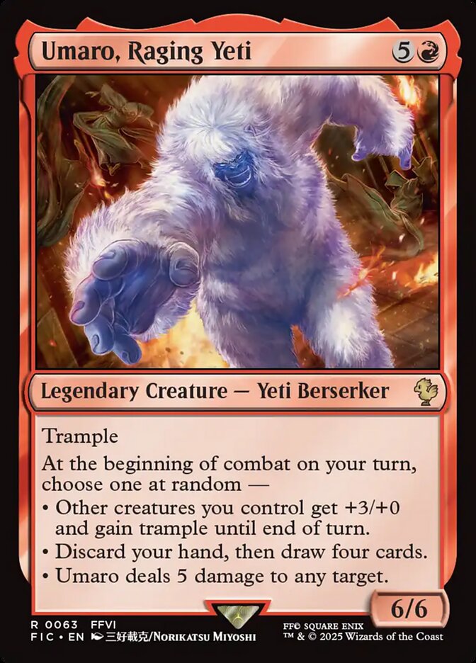 Umaro, Raging Yeti 63/100 (Commander: FINAL FANTASY)  | Good Games Modbury