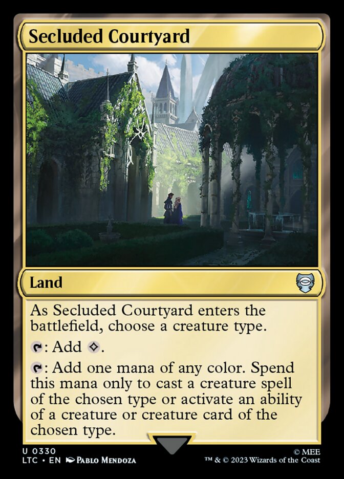 Secluded Courtyard 330 (Commander: The Lord of the Rings: Tales of Middle-earth)  | Good Games Modbury
