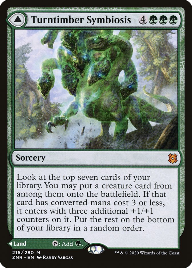 Turntimber Symbiosis // Turntimber, Serpentine Wood 215/280 (Zendikar Rising)  | Good Games Modbury
