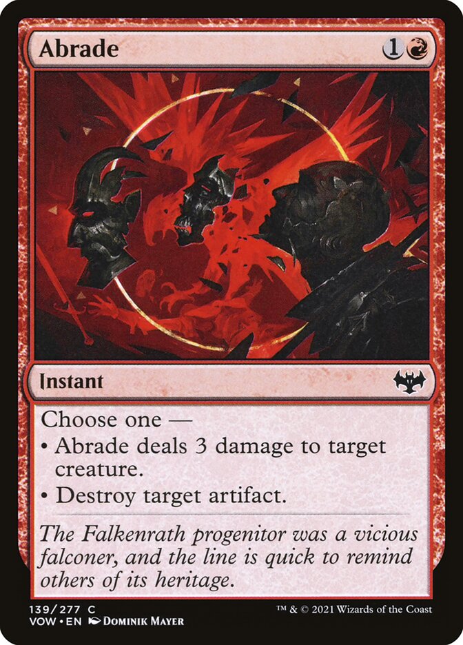 Abrade 139/277 (Innistrad: Crimson Vow)  - Foil | Good Games Modbury