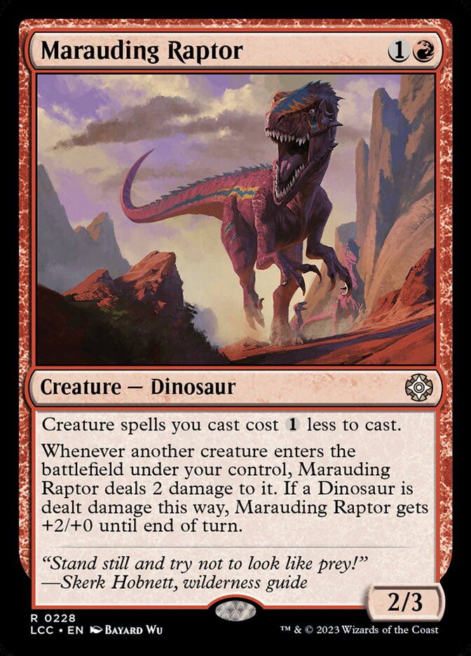 Marauding Raptor 228 (Commander: The Lost Caverns of Ixalan)  | Good Games Modbury