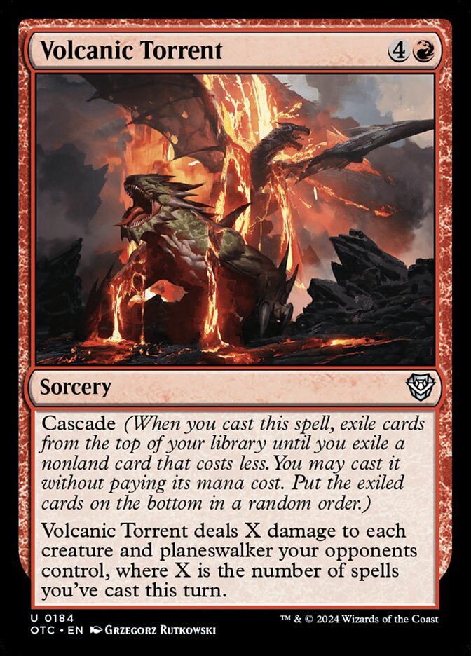 Volcanic Torrent 184/342 (Commander: Outlaws of Thunder Junction)  | Good Games Modbury