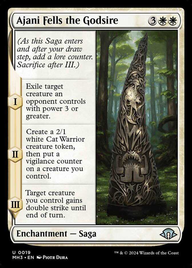 Ajani Fells the Godsire 19/319 (Modern Horizons 3)  | Good Games Modbury