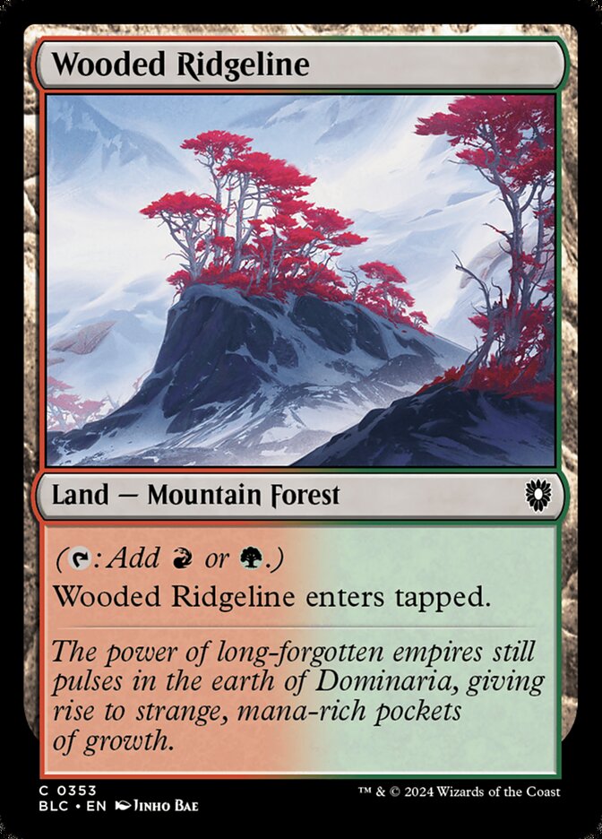 Wooded Ridgeline 353 (Commander: Bloomburrow)  | Good Games Modbury