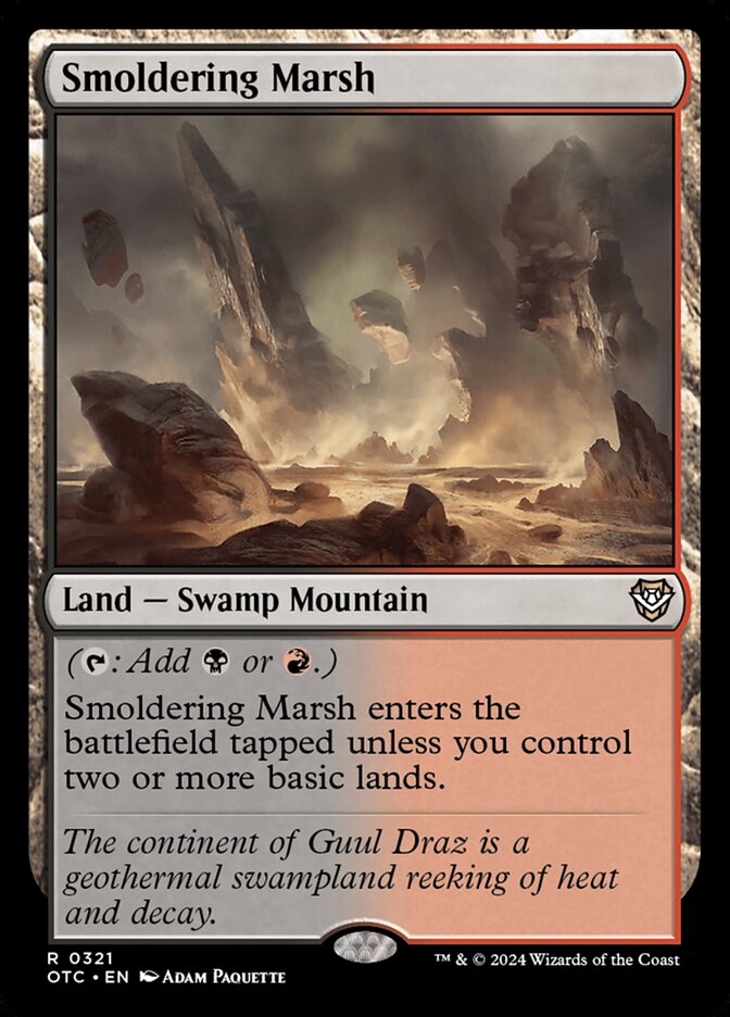 Smoldering Marsh 321/342 (Commander: Outlaws of Thunder Junction)  | Good Games Modbury