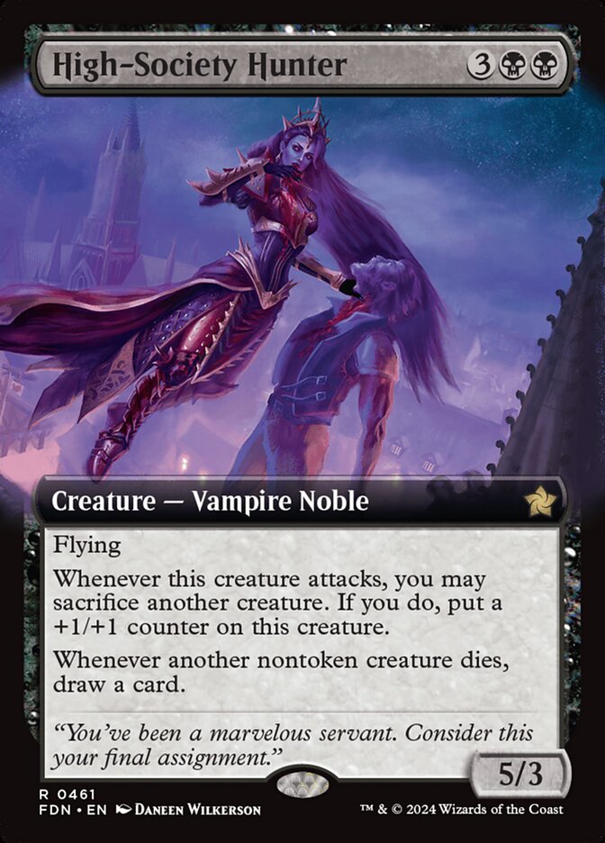 High-Society Hunter 461/291 (Foundations)  - Extended Art | Good Games Modbury