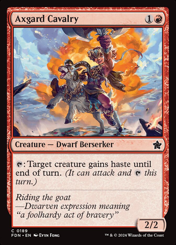 Axgard Cavalry 189/291 (Foundations)  - Foil | Good Games Modbury
