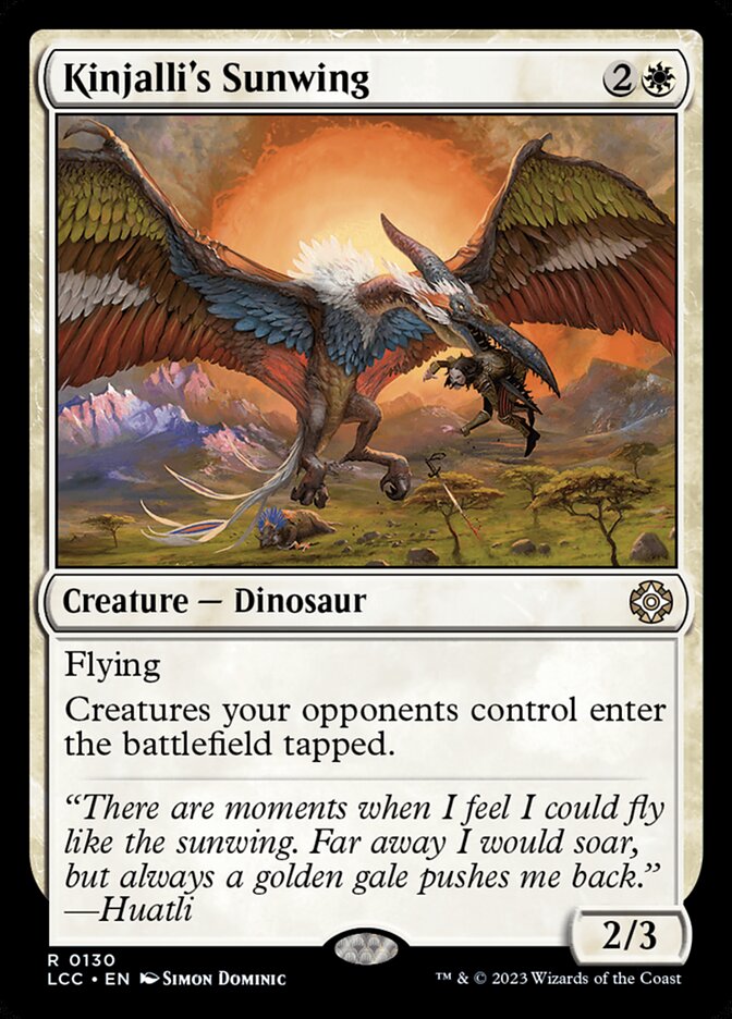 Kinjalli's Sunwing 130/370 (Commander: The Lost Caverns of Ixalan)  | Good Games Modbury