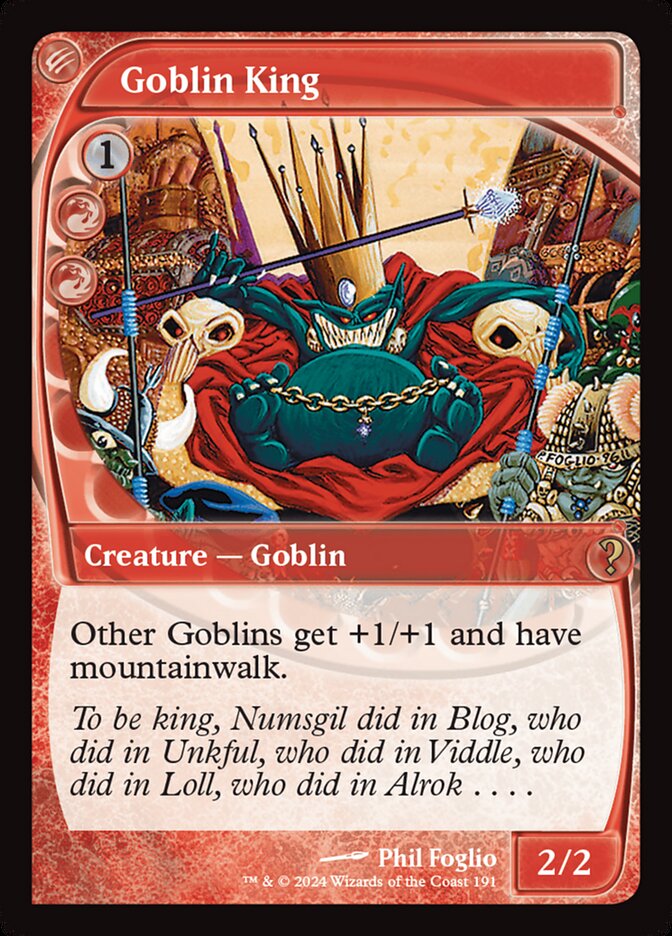 Goblin King 191 (Mystery Booster 2)  - Future Sight Foil | Good Games Modbury