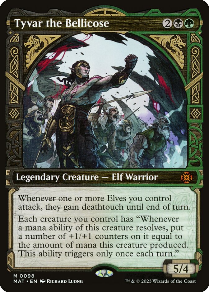 Tyvar the Bellicose 98/50 (March of the Machine: The Aftermath)  - Showcase Foil | Good Games Modbury