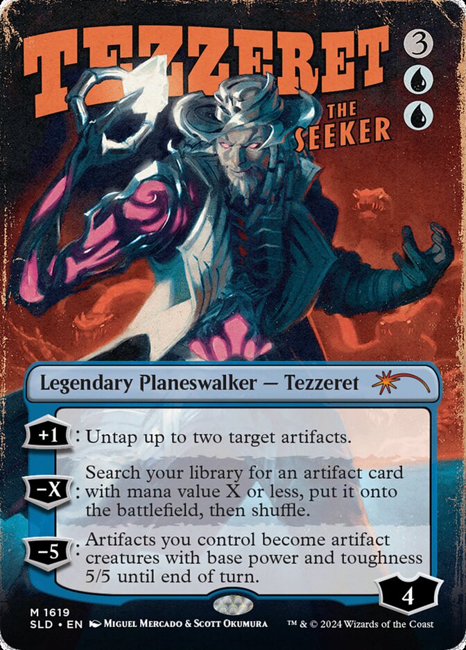 Tezzeret the Seeker 1619 (Secret Lair Drop Series)  - Borderless | Good Games Modbury