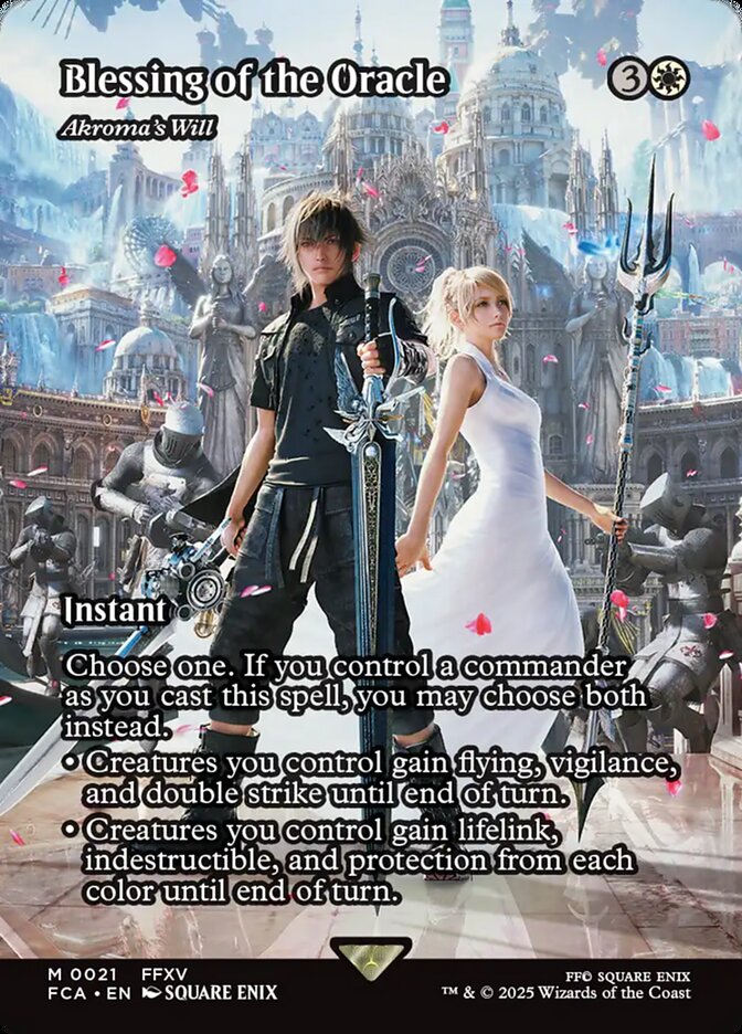 Blessing of the Oracle - Akroma's Will 21 (FINAL FANTASY: Through the Ages)  - Showcase Foil | Good Games Modbury