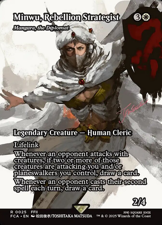 Minwu, Rebellion Strategist - Mangara, the Diplomat 25 (FINAL FANTASY: Through the Ages)  - Showcase Foil | Good Games Modbury