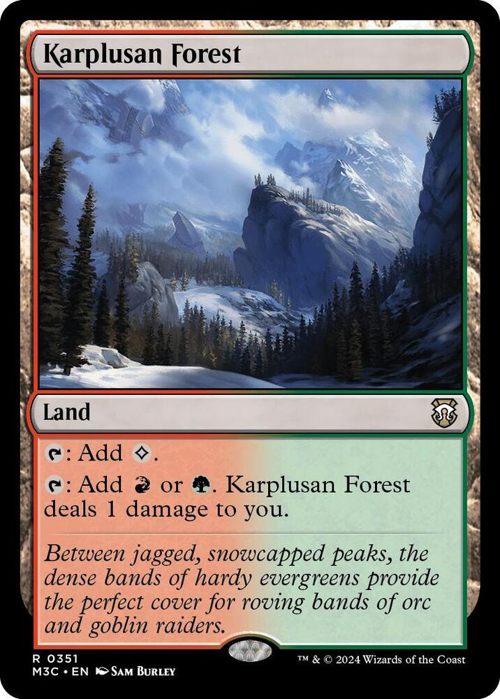 Karplusan Forest 351/411 (Commander: Modern Horizons 3)  - Ripple Foil | Good Games Modbury