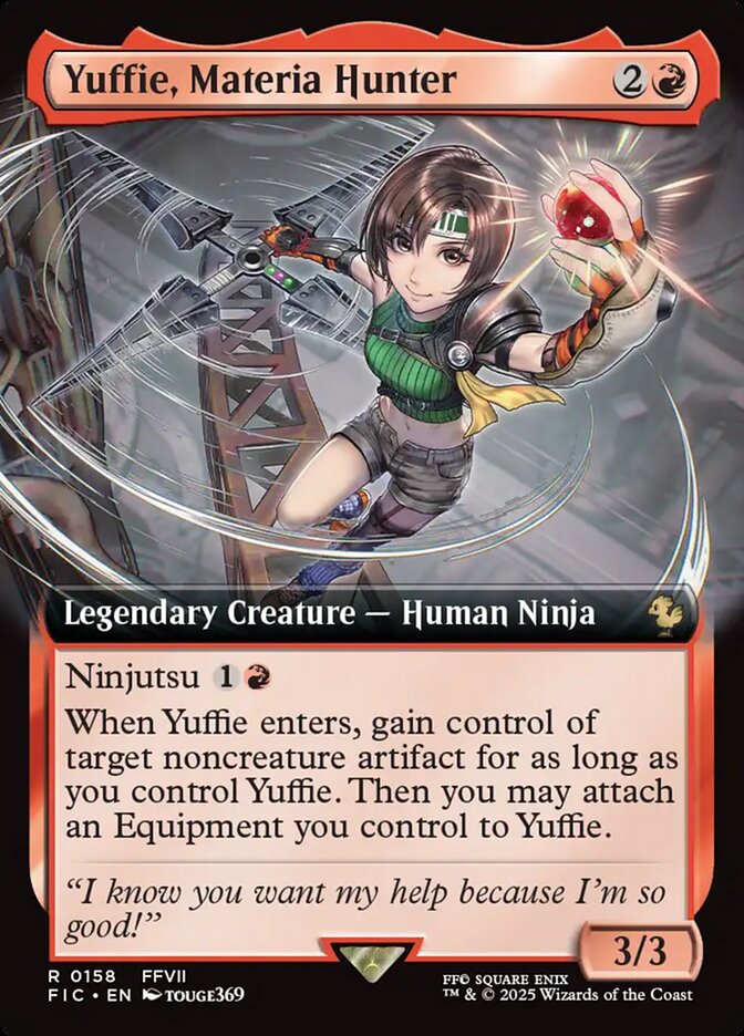 Yuffie, Materia Hunter 158/100 (Commander: FINAL FANTASY)  - Extended Art Foil | Good Games Modbury