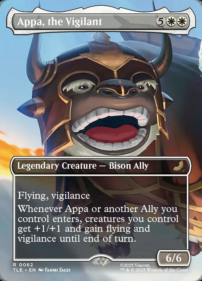 Appa, the Vigilant 62 (Avatar: The Last Airbender: Eternal-Legal)  - Borderless | Good Games Modbury