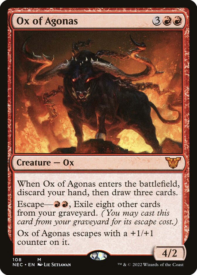 Ox of Agonas 108/38 (Commander: Kamigawa: Neon Dynasty)  | Good Games Modbury