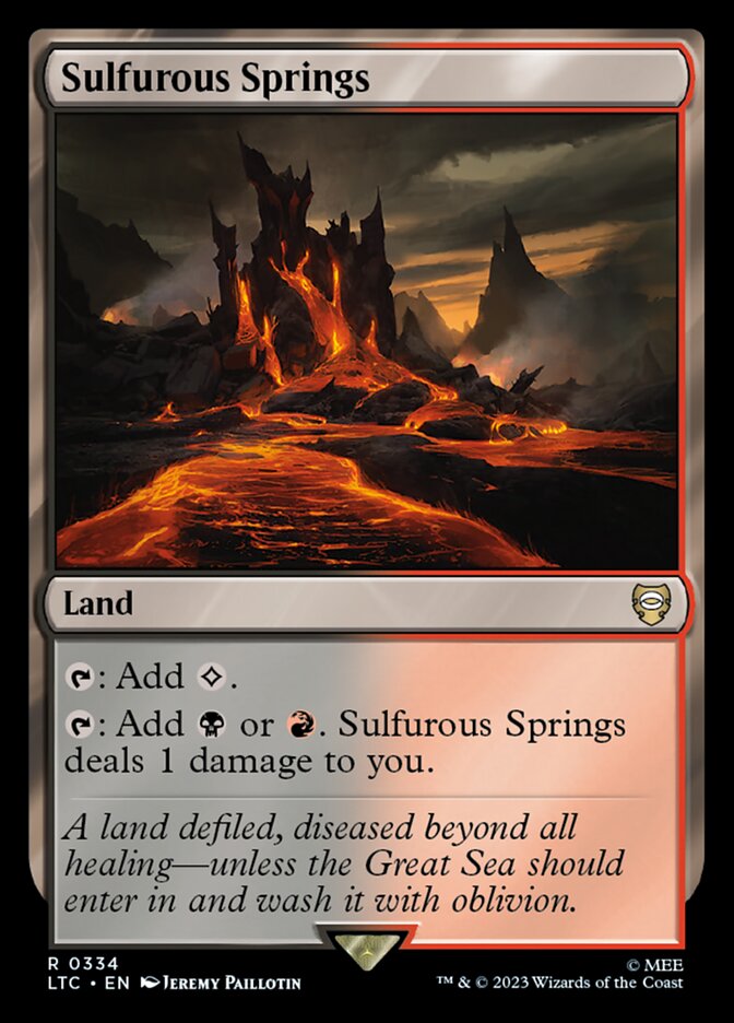 Sulfurous Springs 334 (Commander: The Lord of the Rings: Tales of Middle-earth)  | Good Games Modbury
