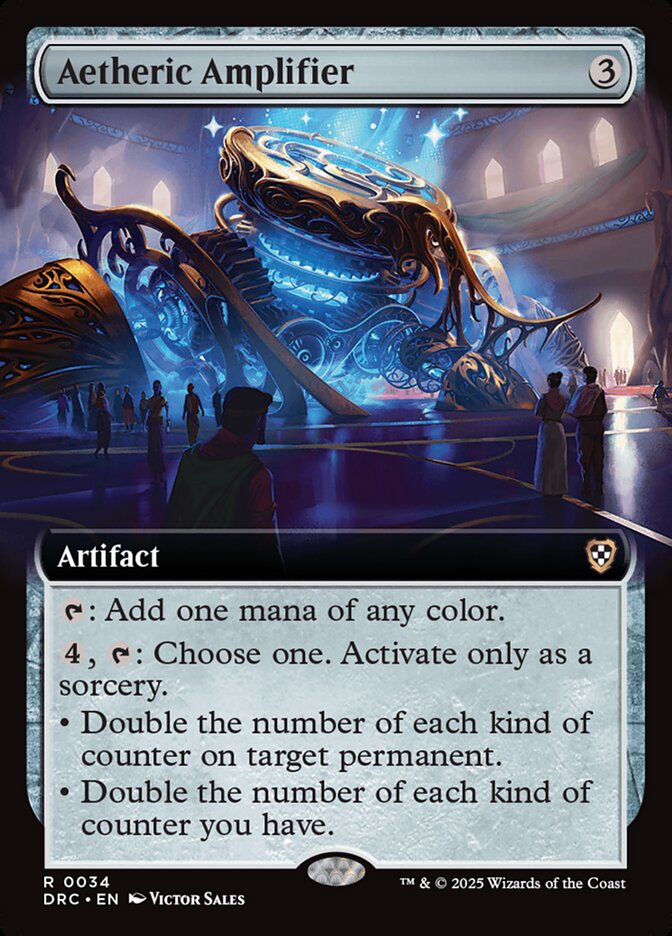 Aetheric Amplifier 34 (Commander: Aetherdrift)  - Extended Art | Good Games Modbury
