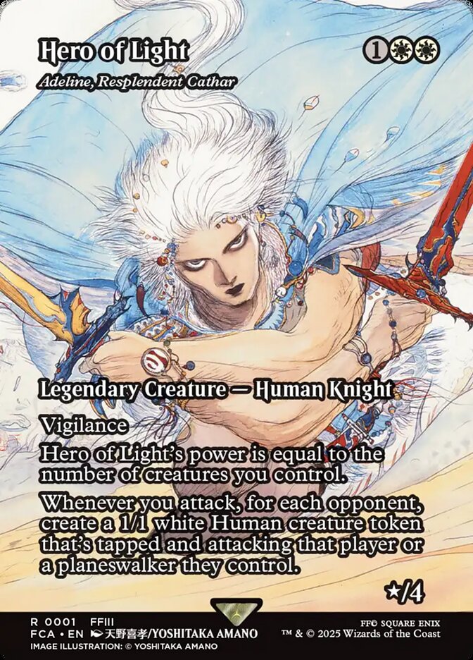 Hero of Light - Adeline, Resplendent Cathar 1/64 (FINAL FANTASY: Through the Ages)  - Showcase Foil | Good Games Modbury