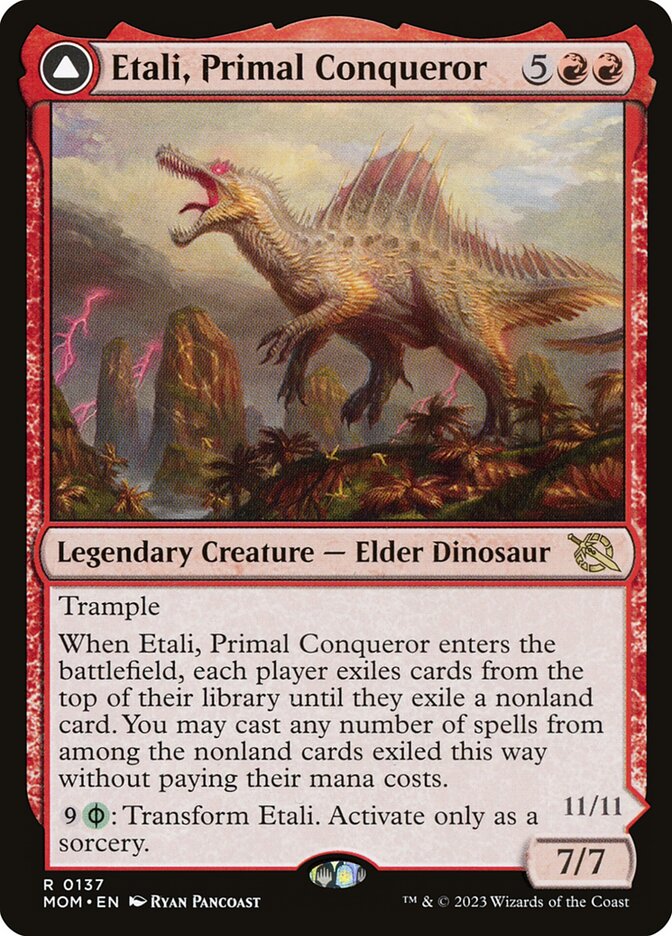 Etali, Primal Conqueror // Etali, Primal Sickness 137 (March of the Machine)  | Good Games Modbury