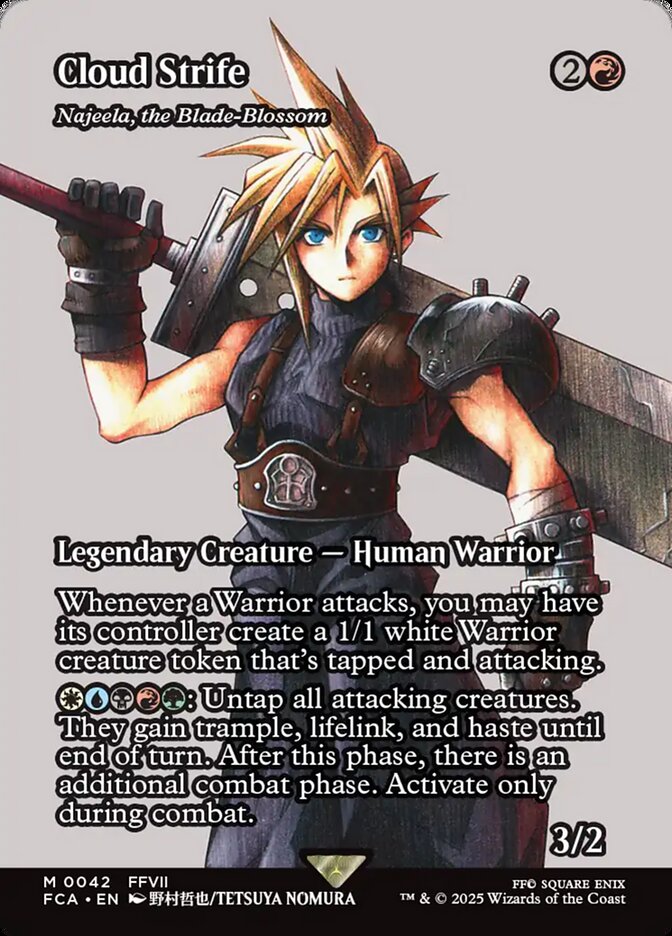 Cloud Strife - Najeela, the Blade-Blossom 42 (FINAL FANTASY: Through the Ages)  - Showcase Foil | Good Games Modbury